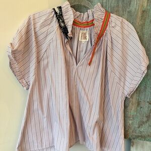 A Shirt Thing -- Button Down Stripe Blouse